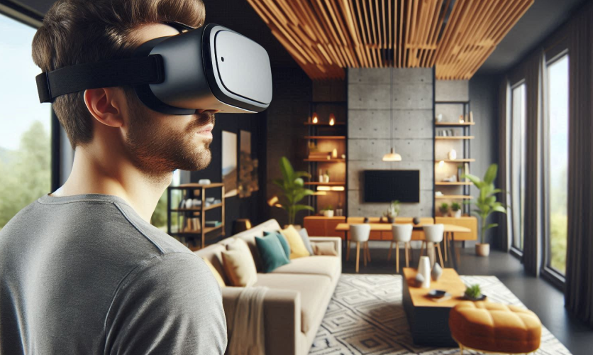 Virtual reality renovation preview-modern Toronto living room redesign